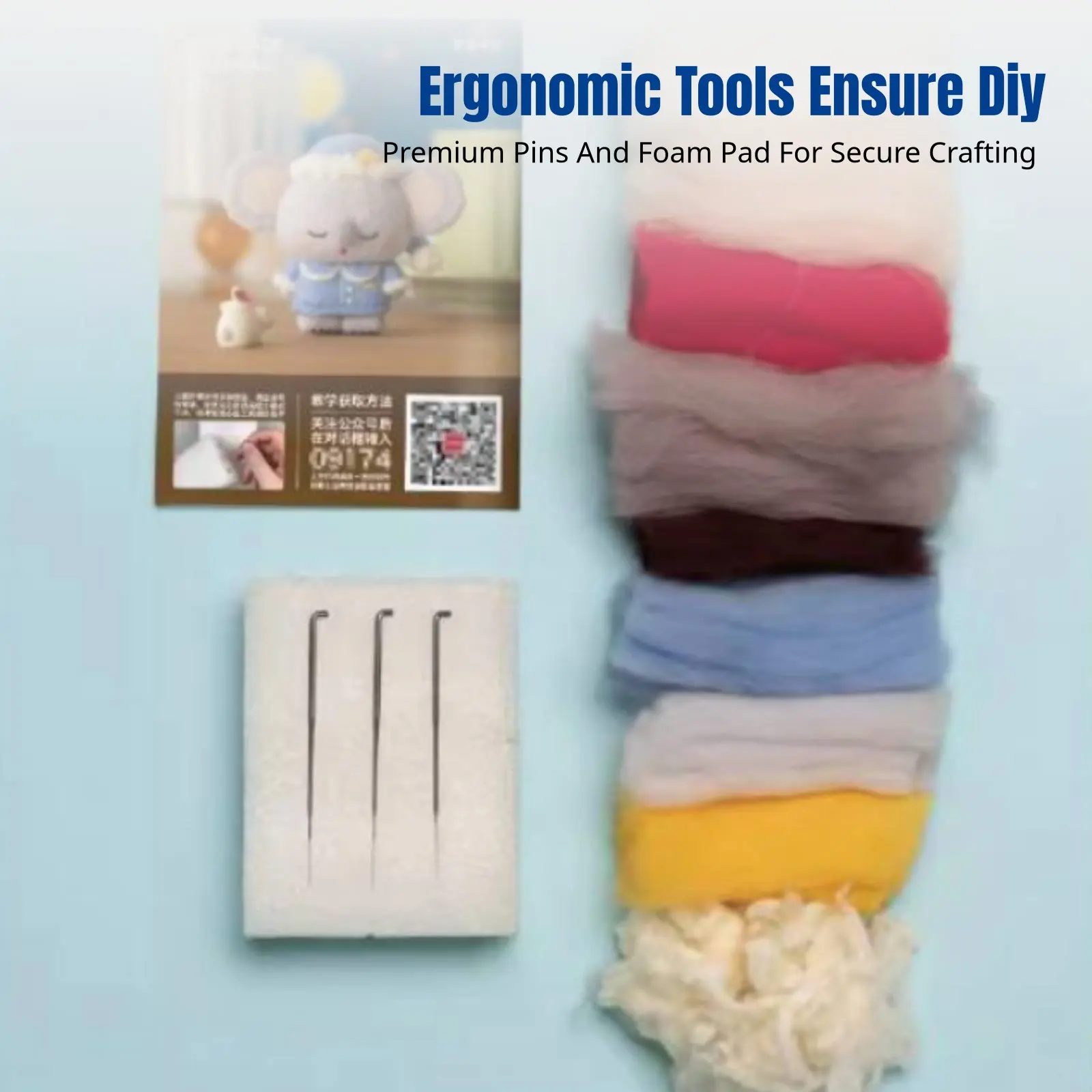 

Набор для рукоделия: ожерелье ручной работы из войлока (коала, собака), материалы для игольного валяния, подарочный набор, случайный выбор