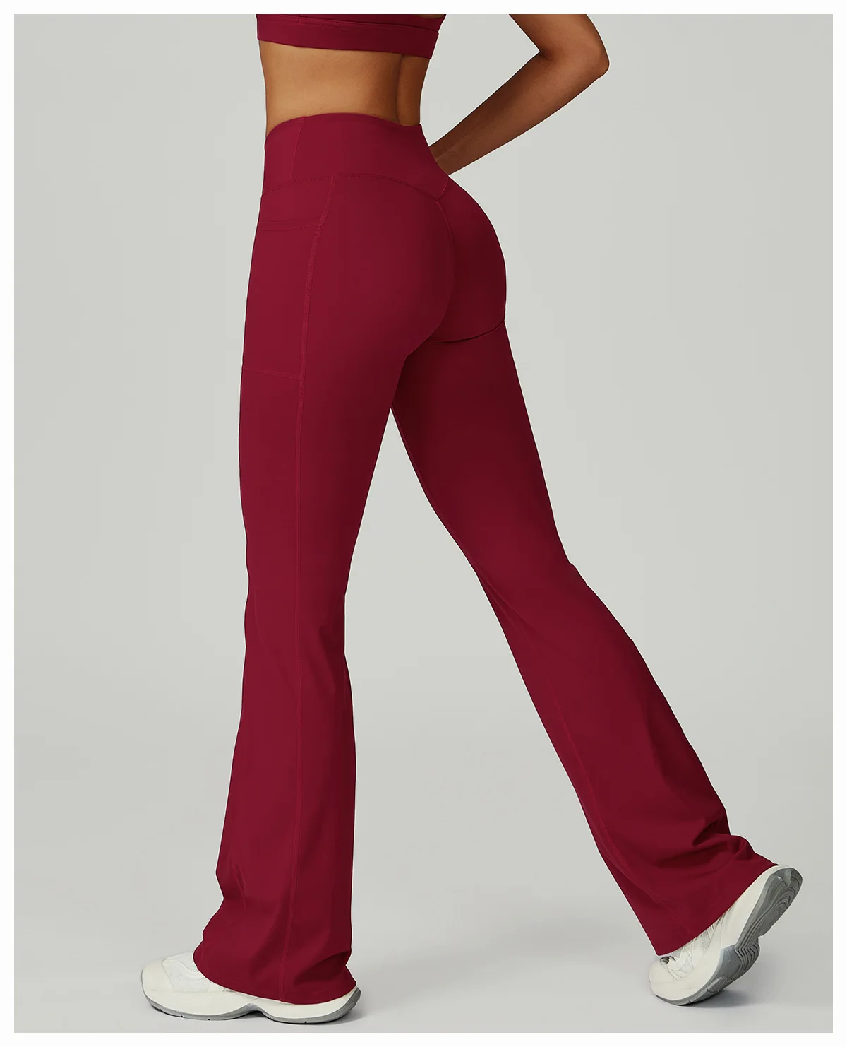 

Women's Yoga High Waisted Bell Bottom Pants, Cross Slim Fit Wide Leg Pants, Casual Sports Pants 2025 New Style