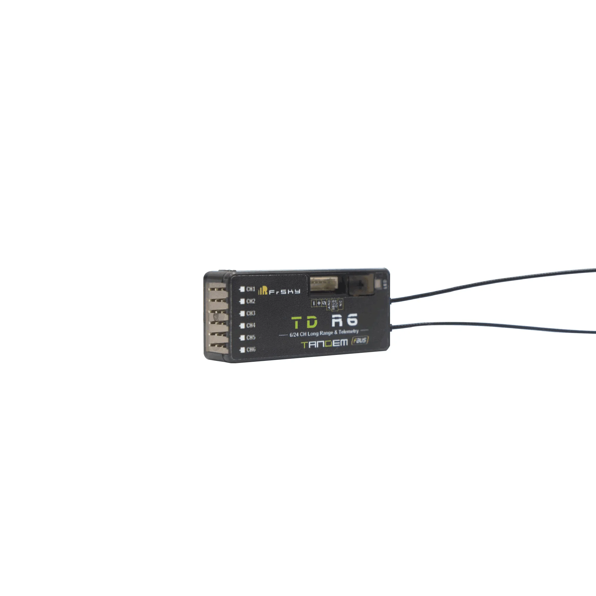 FrSky TD R6 Receiver 2.4G 900M Tandem Dual-Band Receiver with 6 Channel Ports