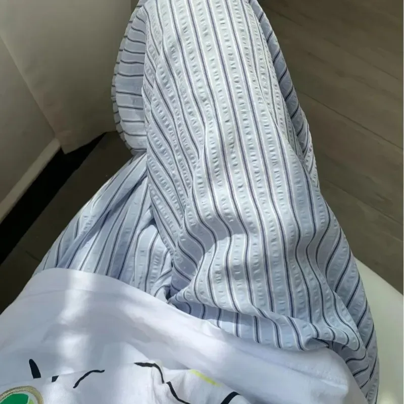 

XIZOU Korean Casual Striped Drawstring Straight Pant Y2k Women Loose Holiday Pants Perppy Sweet Pink High Waist Office Trousers