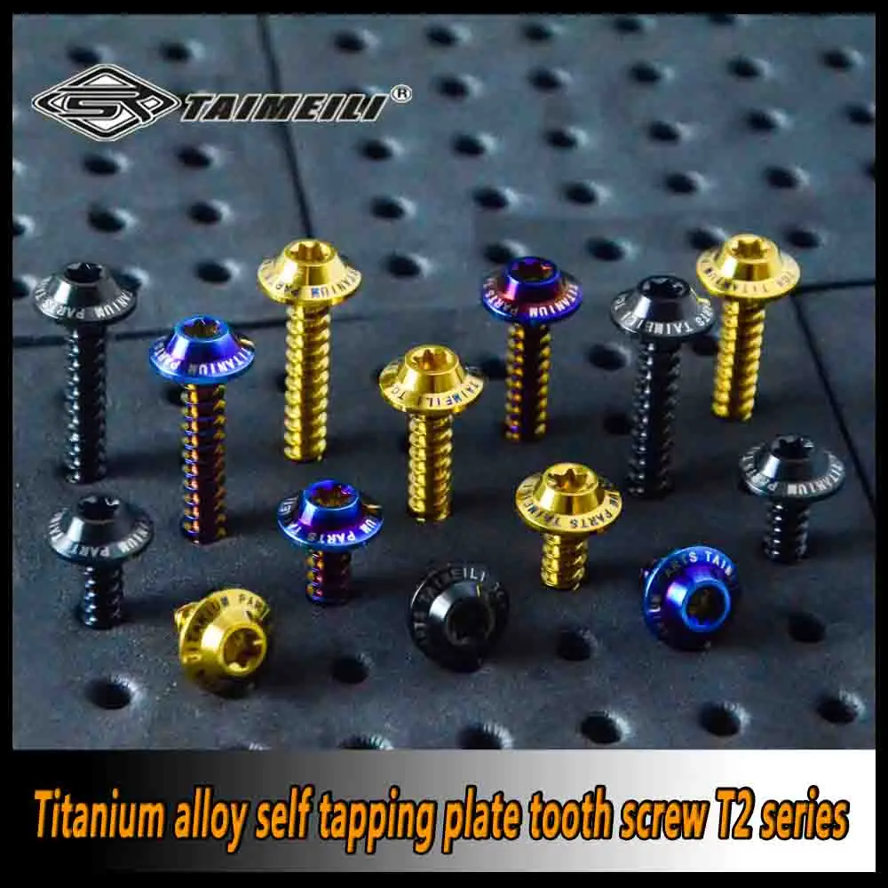 TAIMEILI Titanium bolt T2 Series Self tapping Motorcycle Die Screw M4/M5M6x12/15/20/25/30/35mm