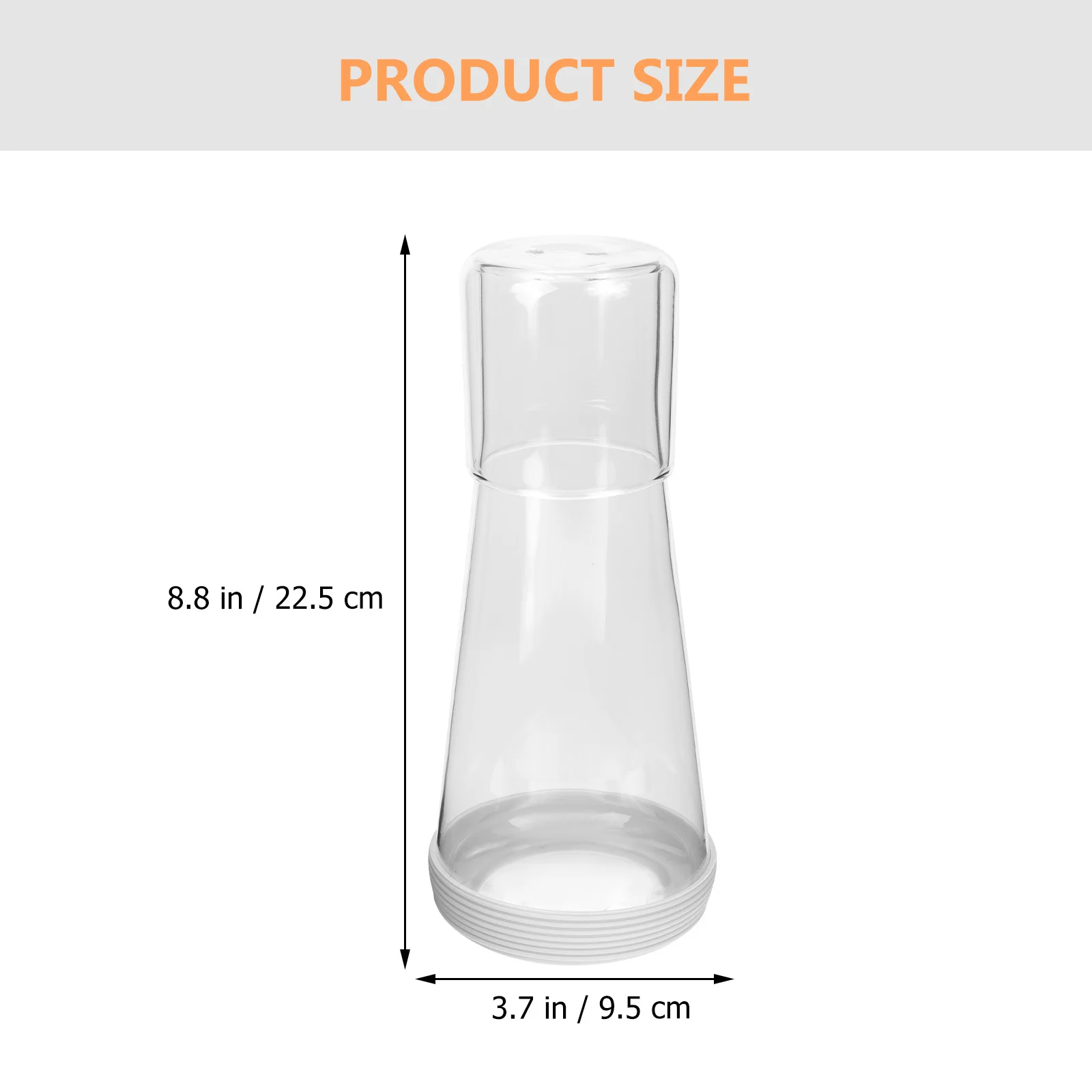 

1Set Transparent Glass Water Kettle Food Safe Elegant Look Perfect for Home Bedroom Desktop Water Carafe Bedroom Glass Kettle