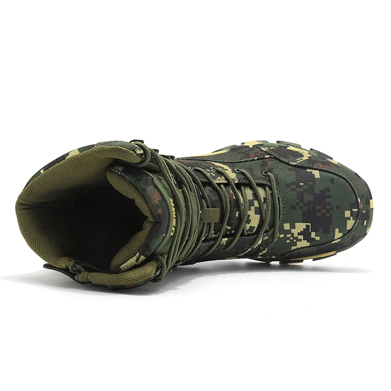 Men Tactical Boots Male Army Boots Climbing Hiking Shoes Camping High Quality Lace Up Military Women Breathable Safety Unisex image 2