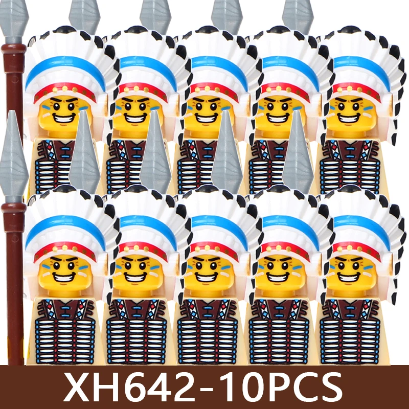 Mittelalterliche Militärfiguren Römischer Soldat Bausteine Burg Ritter Kreuzfahrer Kommandant Wikinger Ägyptischer Krieger Bausteine Spielzeug Geschenke – Detail 4