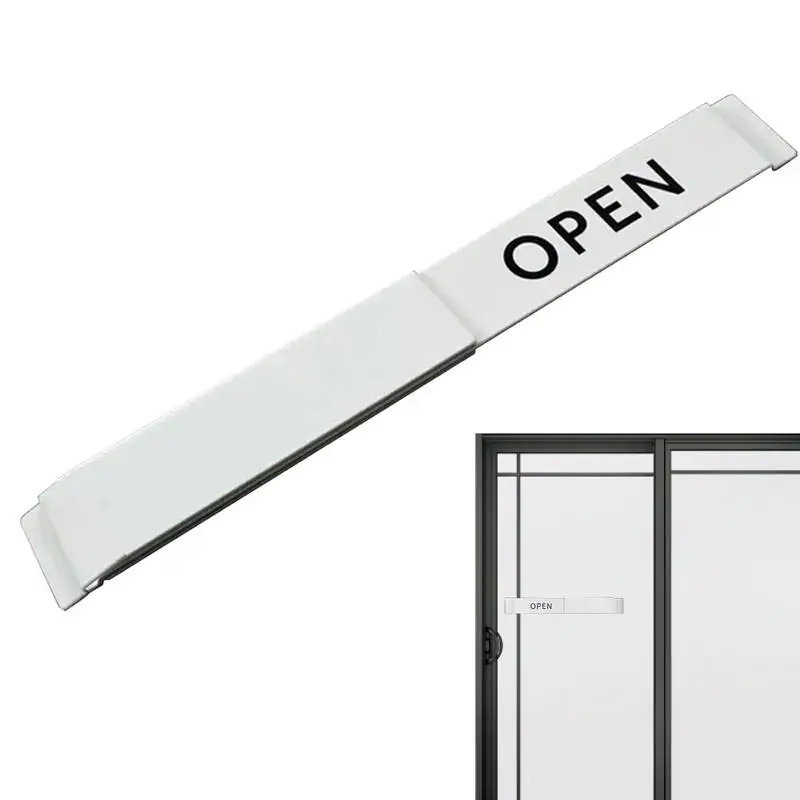 Open Closed Slide Door Sign Privacy Slide Door Indicator With Clear Text Clear Text Display Colored Text Slider Door Indicator