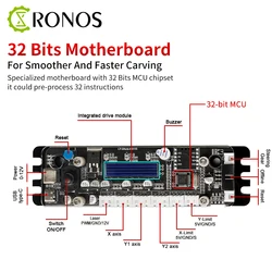 GRBL 32 bit Type-C Port Laser Engraving Machine Control Board 2-Axis Integrated Driver, Offline Controller For Laser Engraver