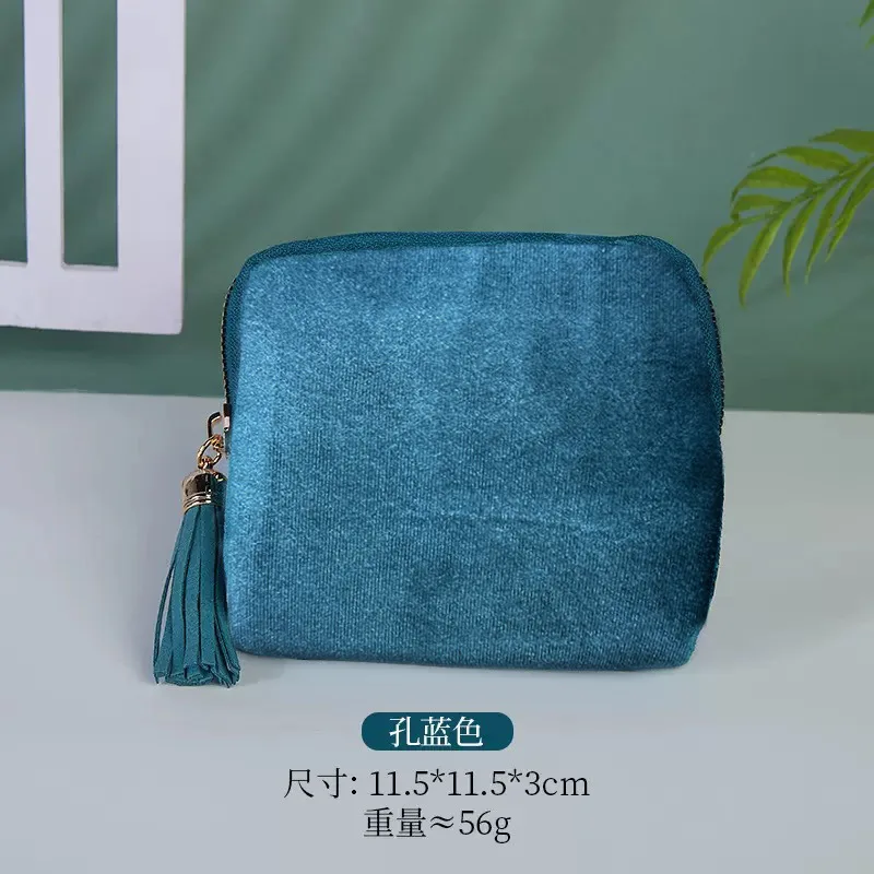 

Дорожная сумка для ювелирных изделий, фланелевая сумка для хранения ювелирных изделий, бархатный карман на молнии, сумка для хранения ювелирных изделий, коробка для хранения ювелирных изделий, подарок на Новый год для девочек