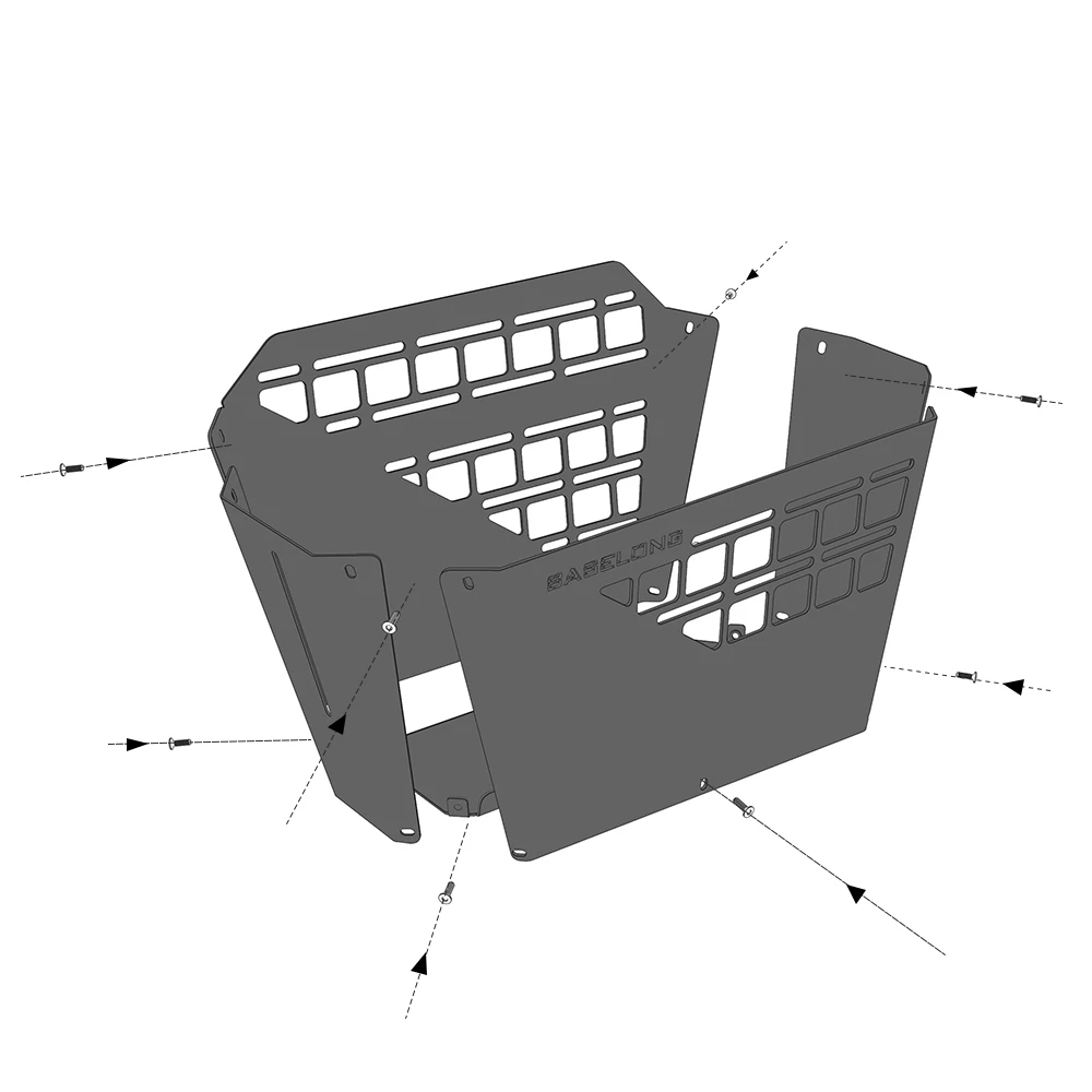 Alumínio Bagagem Cesta De Armazenamento De Carga, Painel Central, Acessórios De Motocicleta Elétrica, Super73-S2 X Indiano
