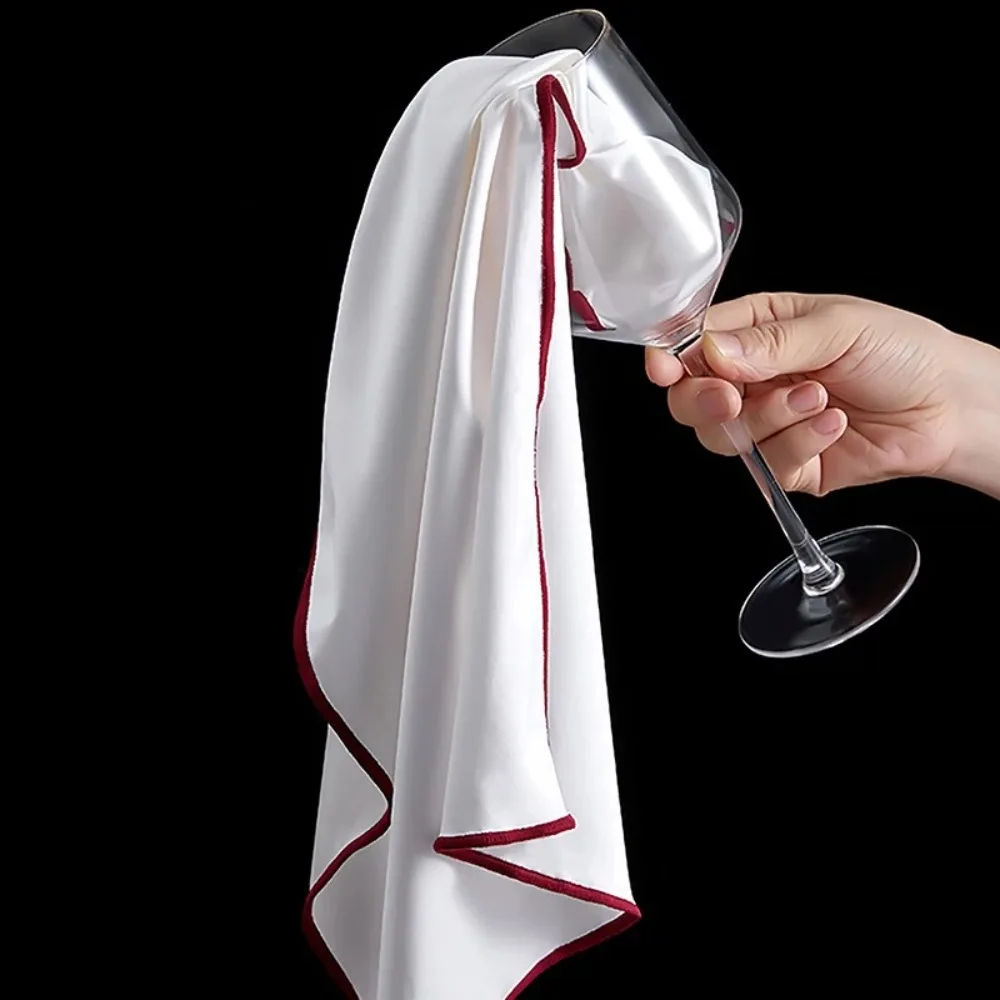 Strong Water Absorption Red Wine Glasses Wiping Cloth Without Leaving Any Marks Microfiber Cup Wiping Cloth Kitchen Accessories