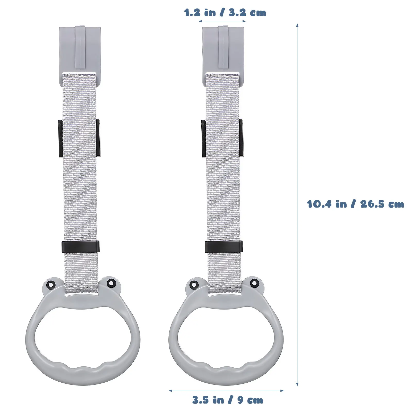 قطعتان من حلقات السحب القابلة للتعديل لسياج الأطفال، مساعد مشي آمن، حلقة وقوف ناعمة ومريحة للأطفال الصغار، مقبض لسياج الأطفال