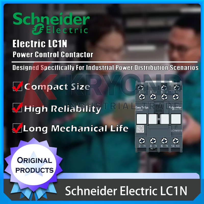 

Schneider Electric LC1N AC Contactor for Motor Control Power Distribution and Automation Equipment