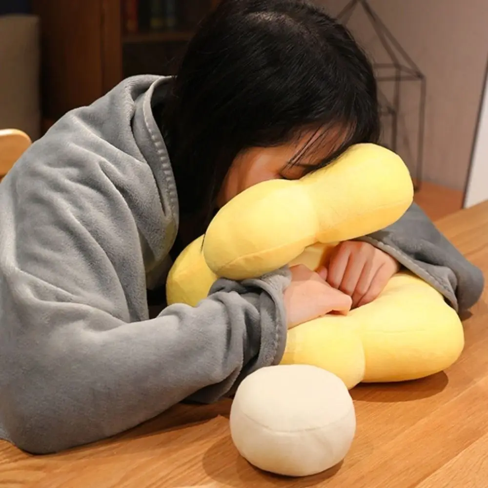 Cuscino scaldamani a doppia faccia e seta di ghiaccio Fiore super morbido Cuscino per pisolino da ufficio Tenere a mano Cuscino per fiori di cartone animato Farcito Uomo Donna