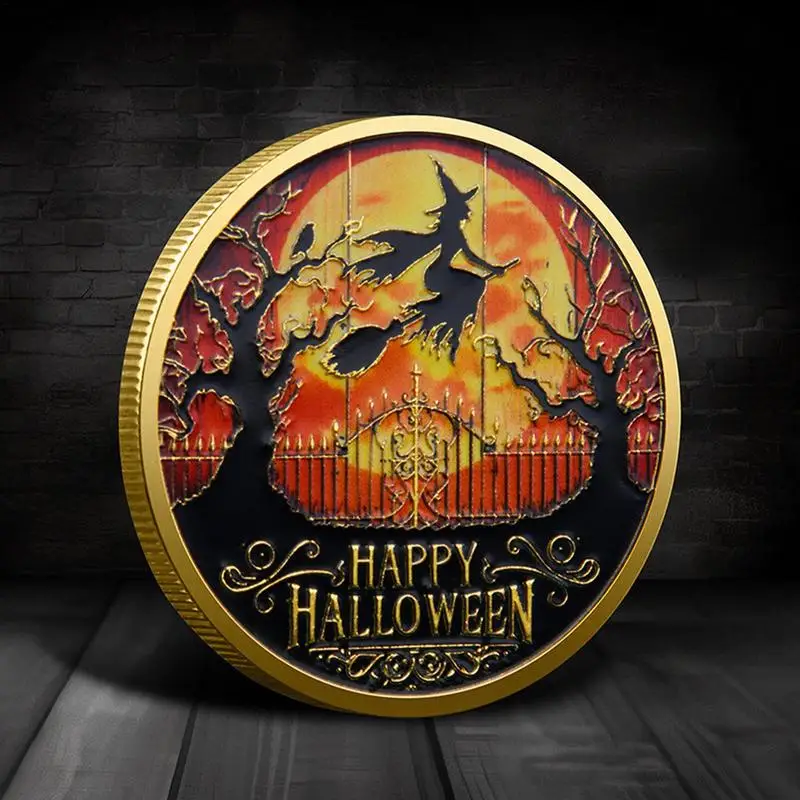 2024 Happy Halloween Souvenir Coin Creative Pumpkin Skeleton Souvenir Party Favor Gifts For Friends Collection