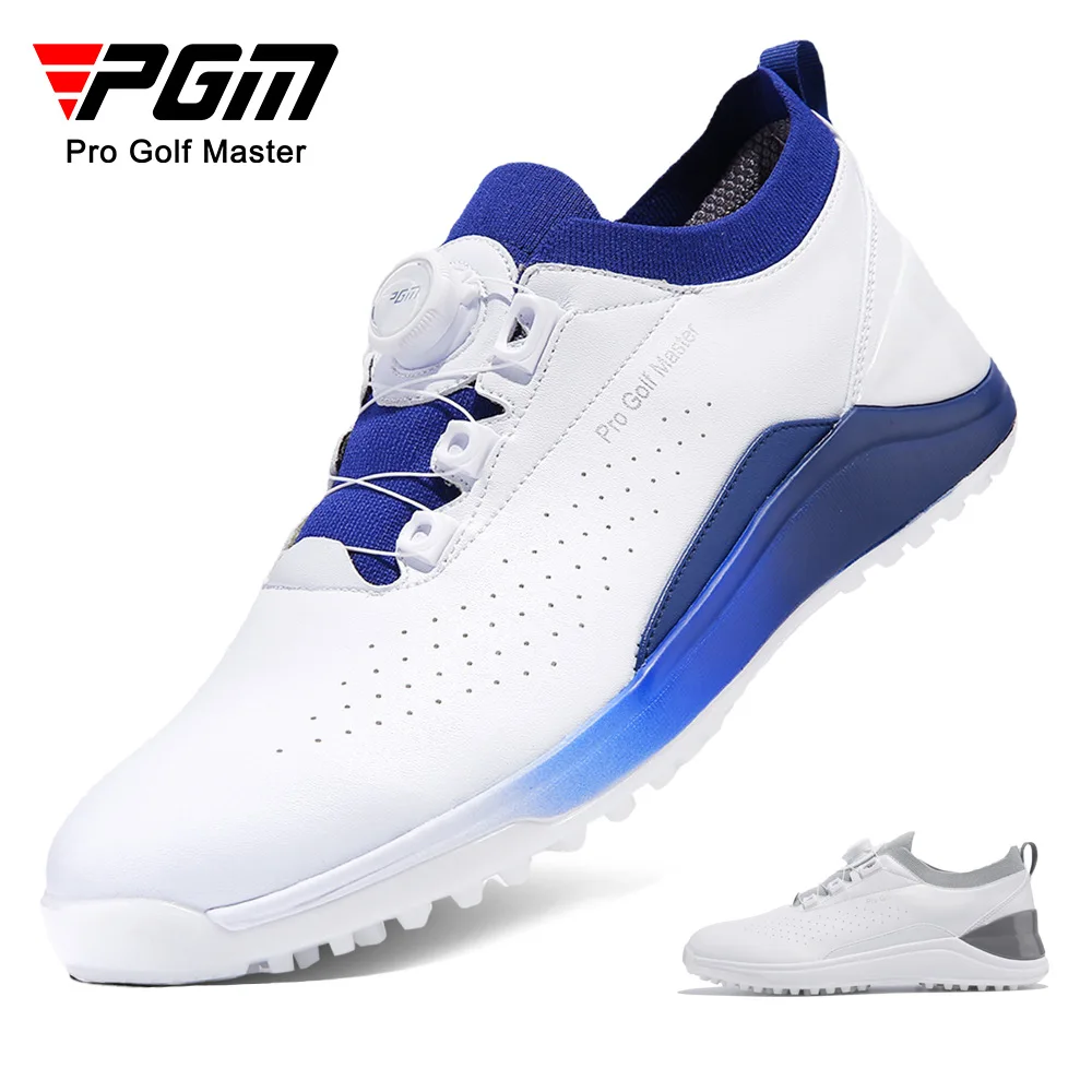 

PGM Men Golf Shoes Waterproof Knob Shoelaces Anti-side Slip Leisure Comfortable Training Sneakers XZ300