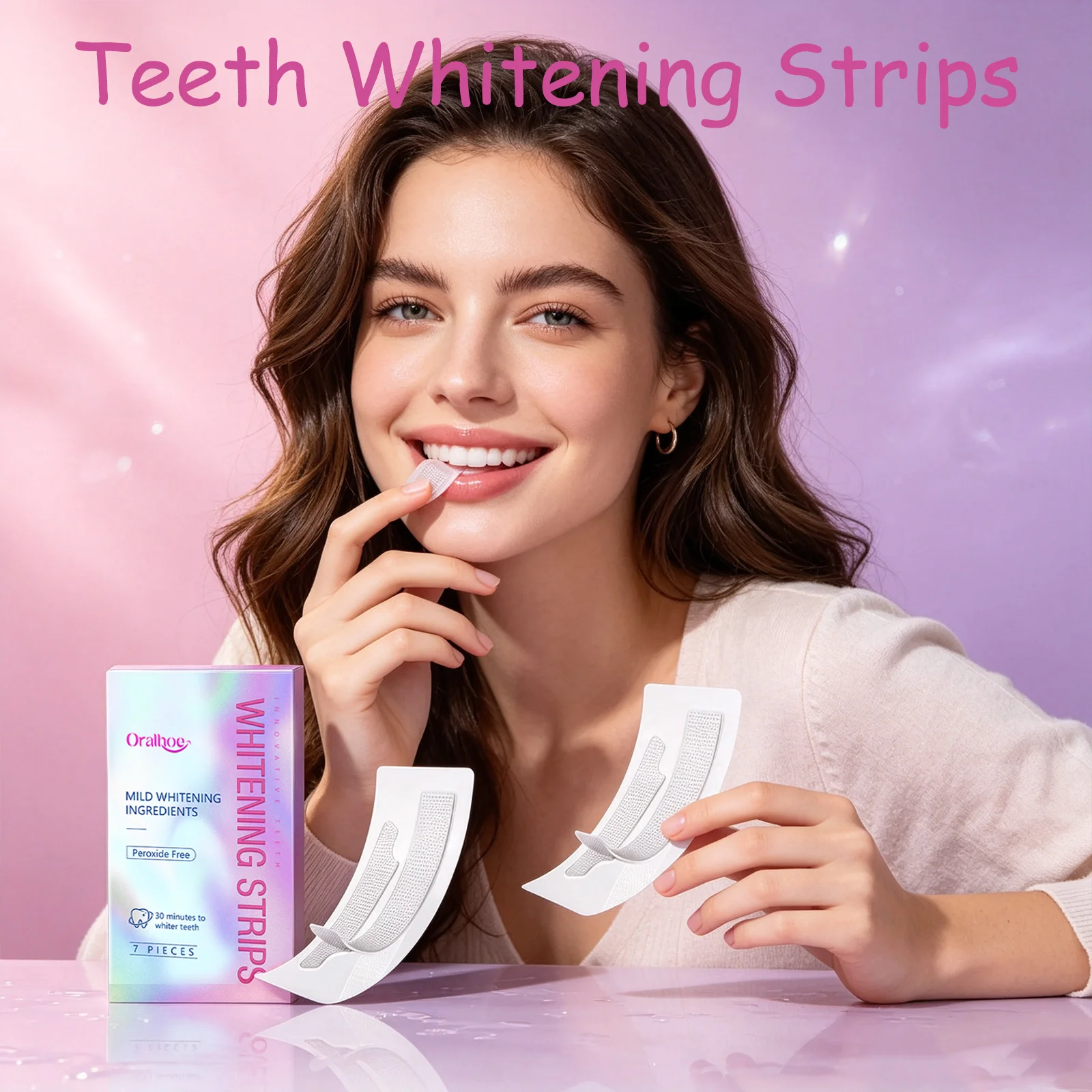 Teeth Whitening Quick - Strip Pemutih Gigi Oralhoe Bebas Peroksida