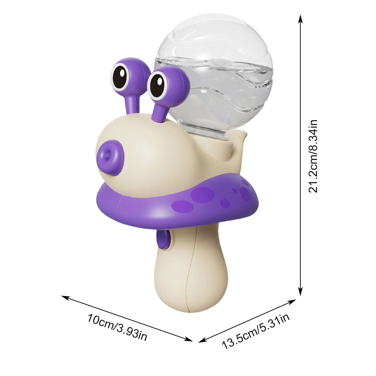 Juguete eléctrico con forma de caracol para niños, aspersor de gran capacidad para exteriores, patio trasero, playa, piscina, diversión con juegos acuáticos de verano