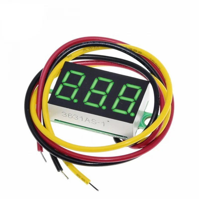 Voltmetro digitale a tre fili da 0,36 pollici LED Voltmetro digitale DC0V-32V Connessione inversa