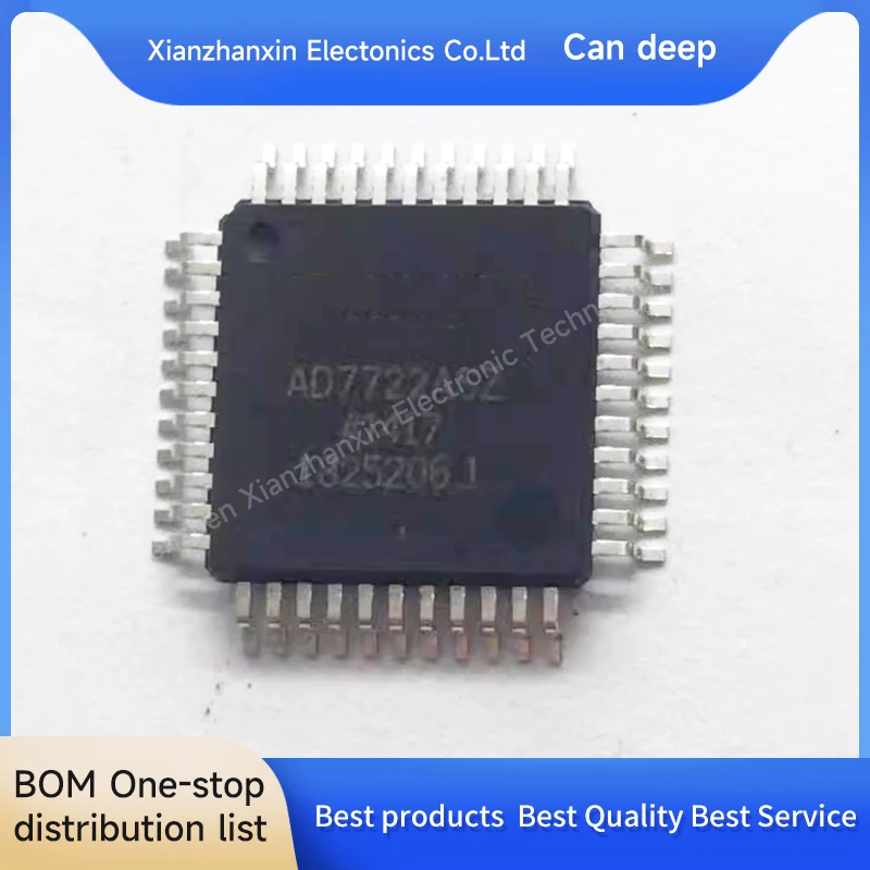 1pcs/lot AD7722 AD7722AS AD7722ASZ QFP44 Digital-to-analog converter IC chips in stock