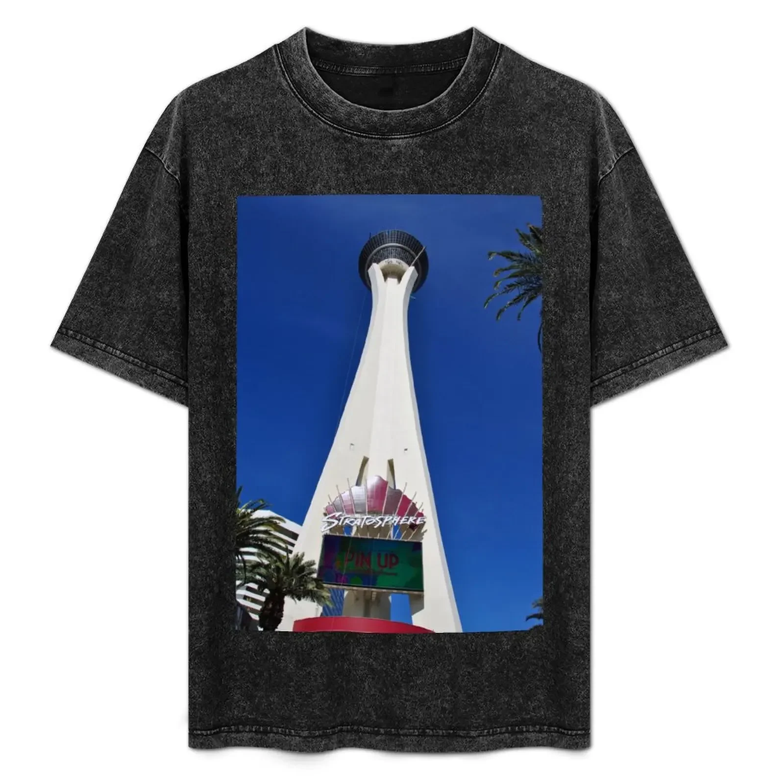 

Stratosphere Tower Las Vegas Nevada America T-Shirt hippie clothes oversized graphic tee anime stuff slim fit t shirts for men