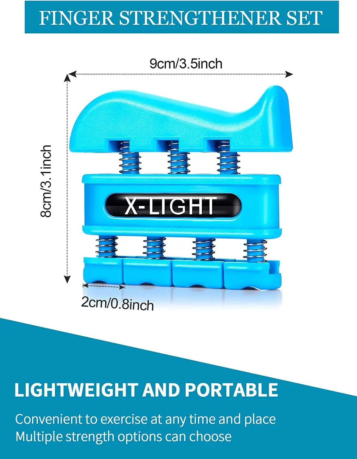 Finger Strengthener Finger Exerciser for Forearm and Hand Strengthener Hand Grip Workout Equipment for Musician Rock Climbing