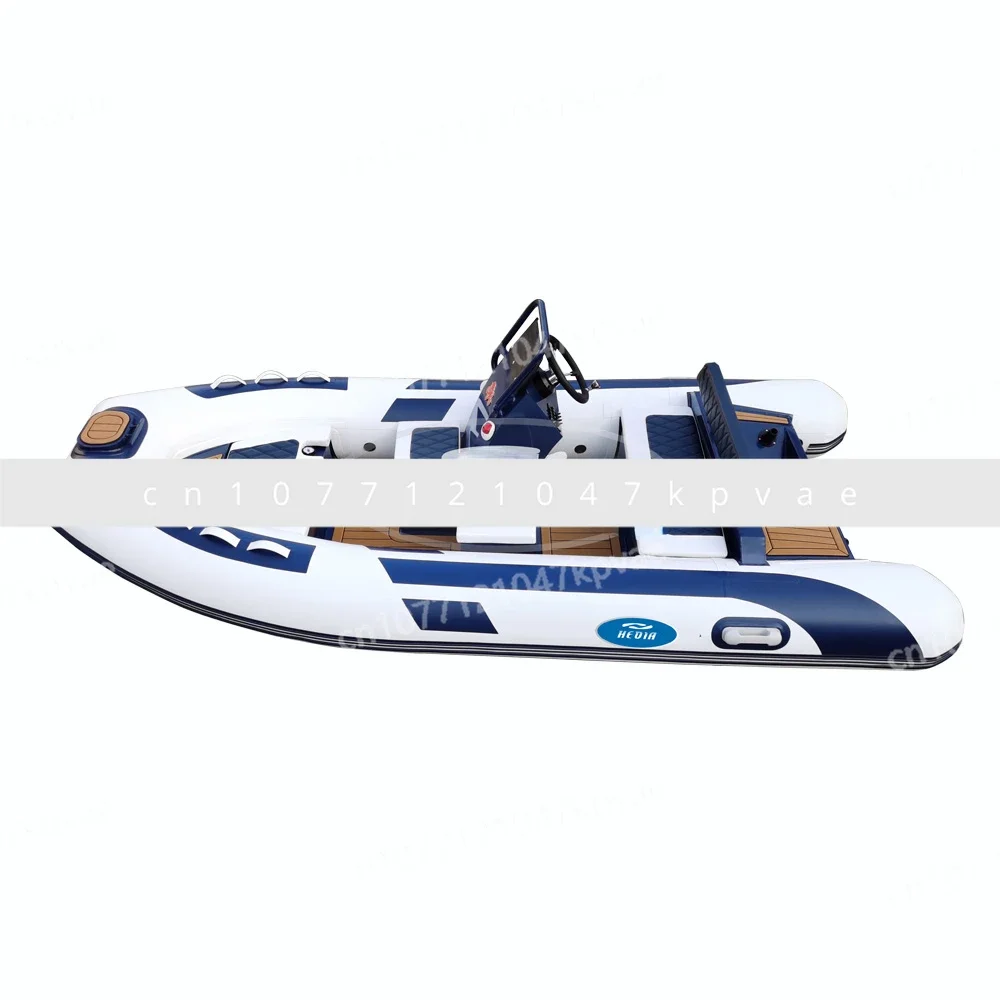13 ft orca hypalon rib boat 390 with flat bottom aluminum hull