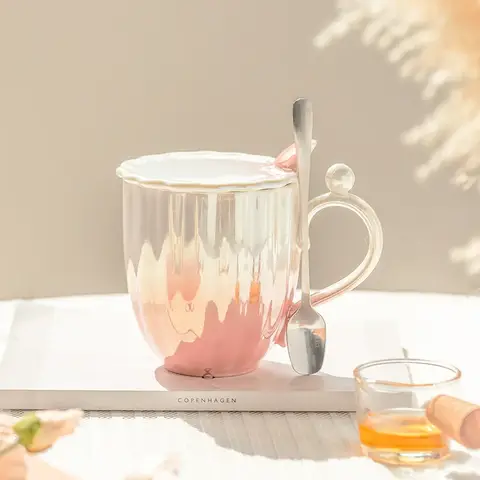 Luxurious Pearl Glaze Dolphin Mug Christmas Gift Ceramic Mugs Free Shipping Ceramic Coffee Cup Set Cute and Different Cups Tea