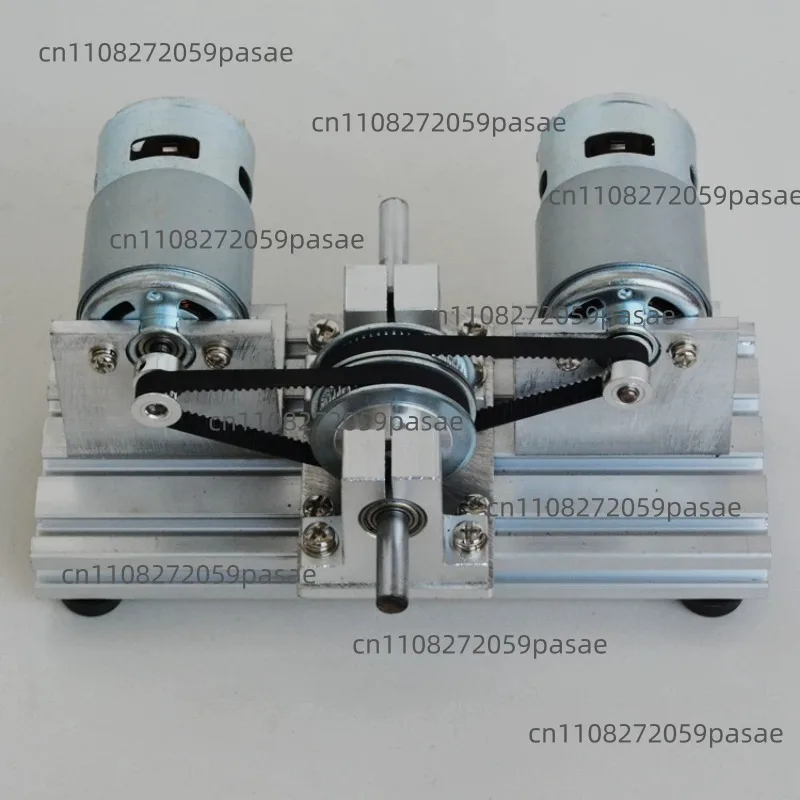 DC Dual Spindle Motor Drive Kit 775 795 895 DC Motor Large Torque Timing Belt Pulley 60 80 Teeth Synchronous Wheels