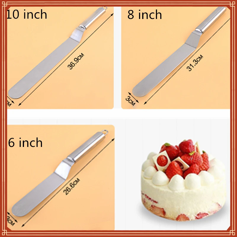 

Accessories Cake Decorating Tools Stainless Steel Baking&Pastry Tools Portable Cream Spatula Cake Butter Kitchen Gadgets