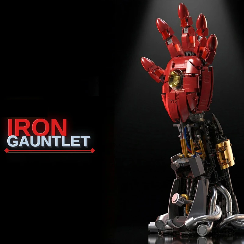 

Наборы строительных блоков Mecha Gauntlet MOC: Механическая модель бронированной руки, крутой декоративный подарок для взрослых и детей, игрушка.