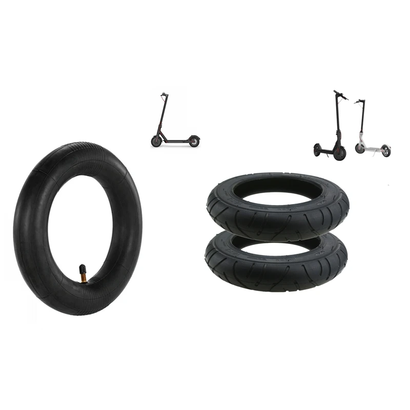 3 Pcs for Xiaomi Mijia M365 10 Inch Electric Scooter Tire 10 X 2 Inflatable Outer Tire Wanda Tire Wheel Tyre Inner