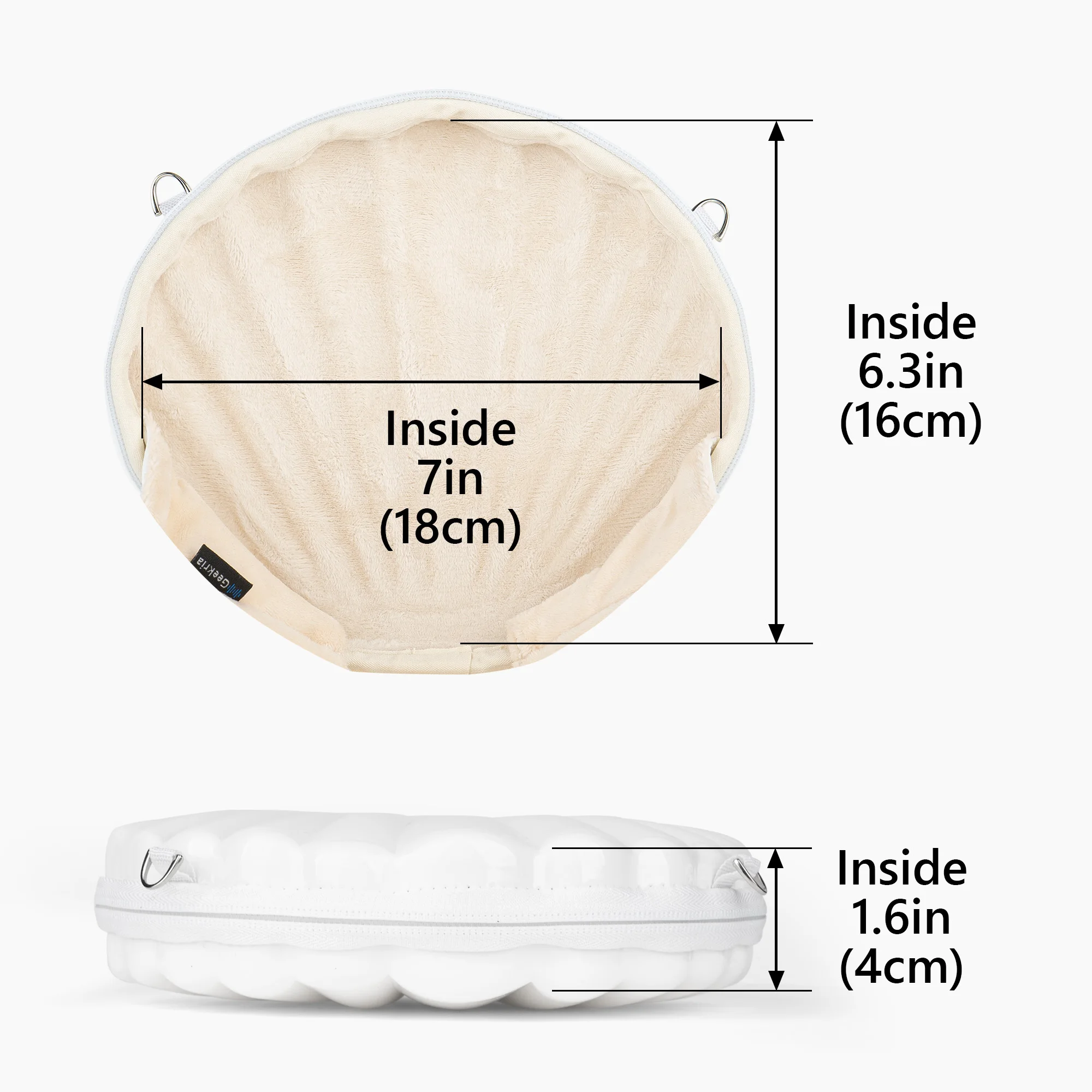 حافظة سماعات الرأس Geekria NOVA متوافقة مع JBL Tune 510BT/520BT، AKG Y50BT، Y500