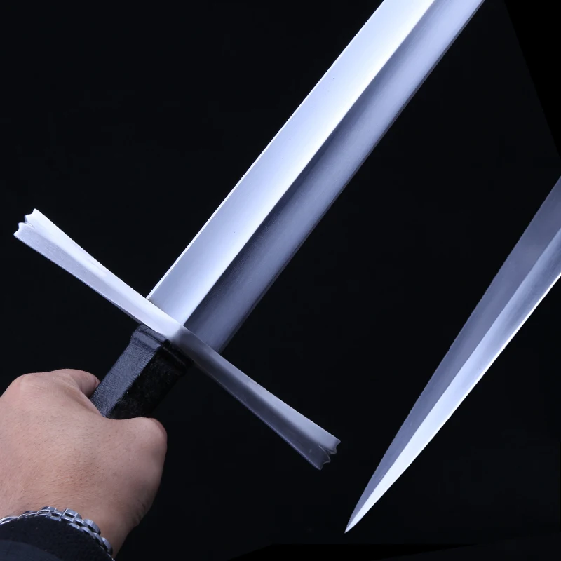 Handmade  European Sword Training Sword,Bastard Sword,Full Tang, 1060 High Carbon Steel, Medieval Sword For Battle