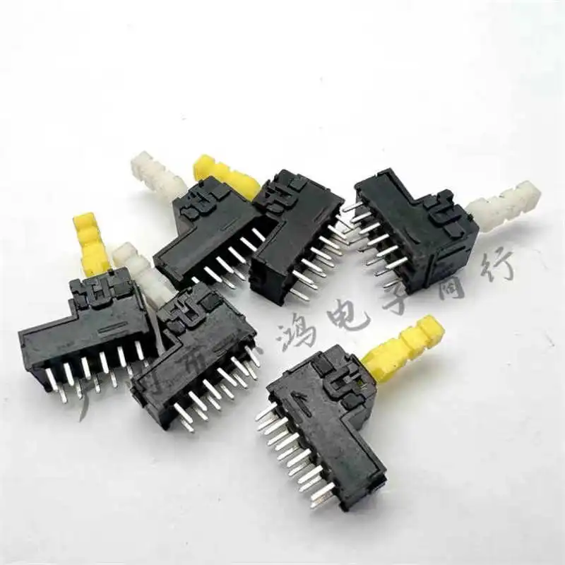4 PCS  2X6 pin piano key switch SPE129300 without lock 12 pin yellow and white 18X15X13