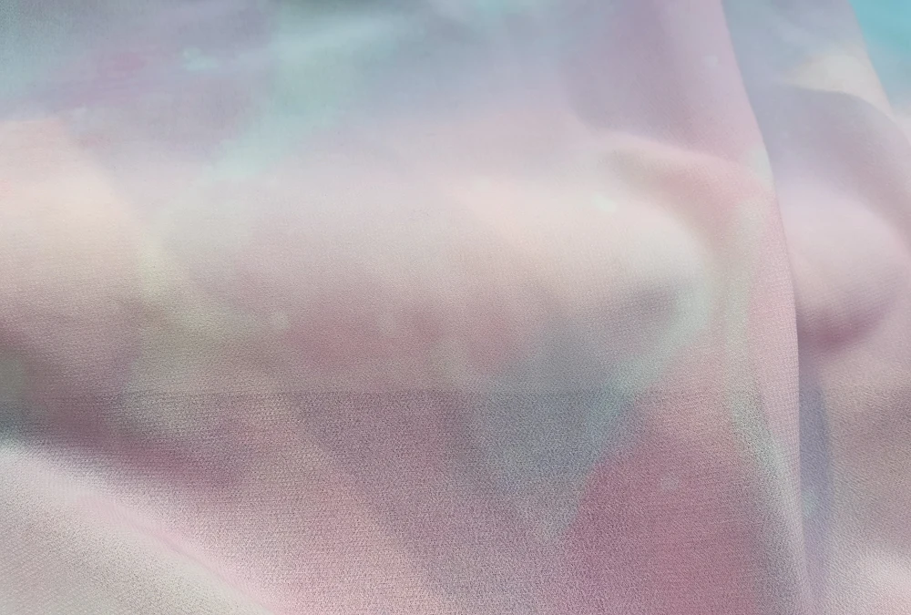 57'' Meterware Ombre Chiffon Stoff Allmähliches Chiffonmaterial für Hochzeit – Detail 8