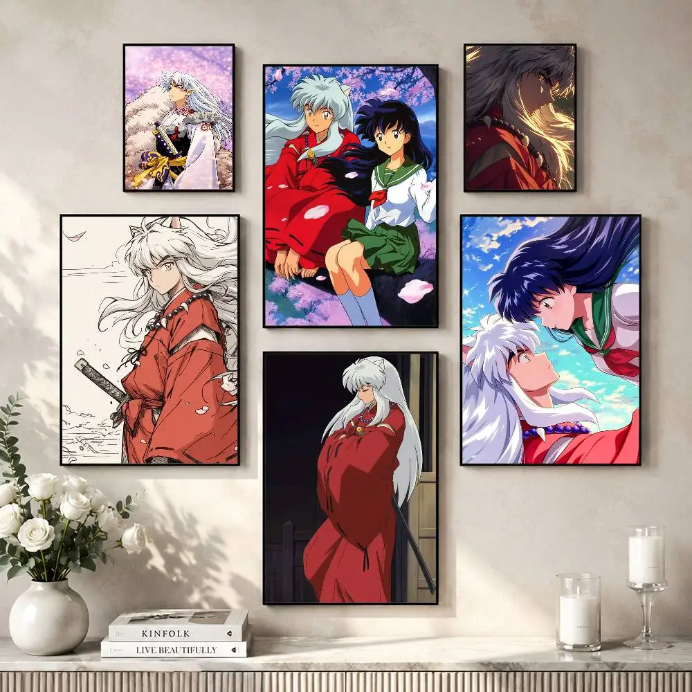 2026 Anime I-Inuyasha Poster Versatile HD Waterproof Wall Art Self-Adhesive Decor for Any Space Ideal Gift