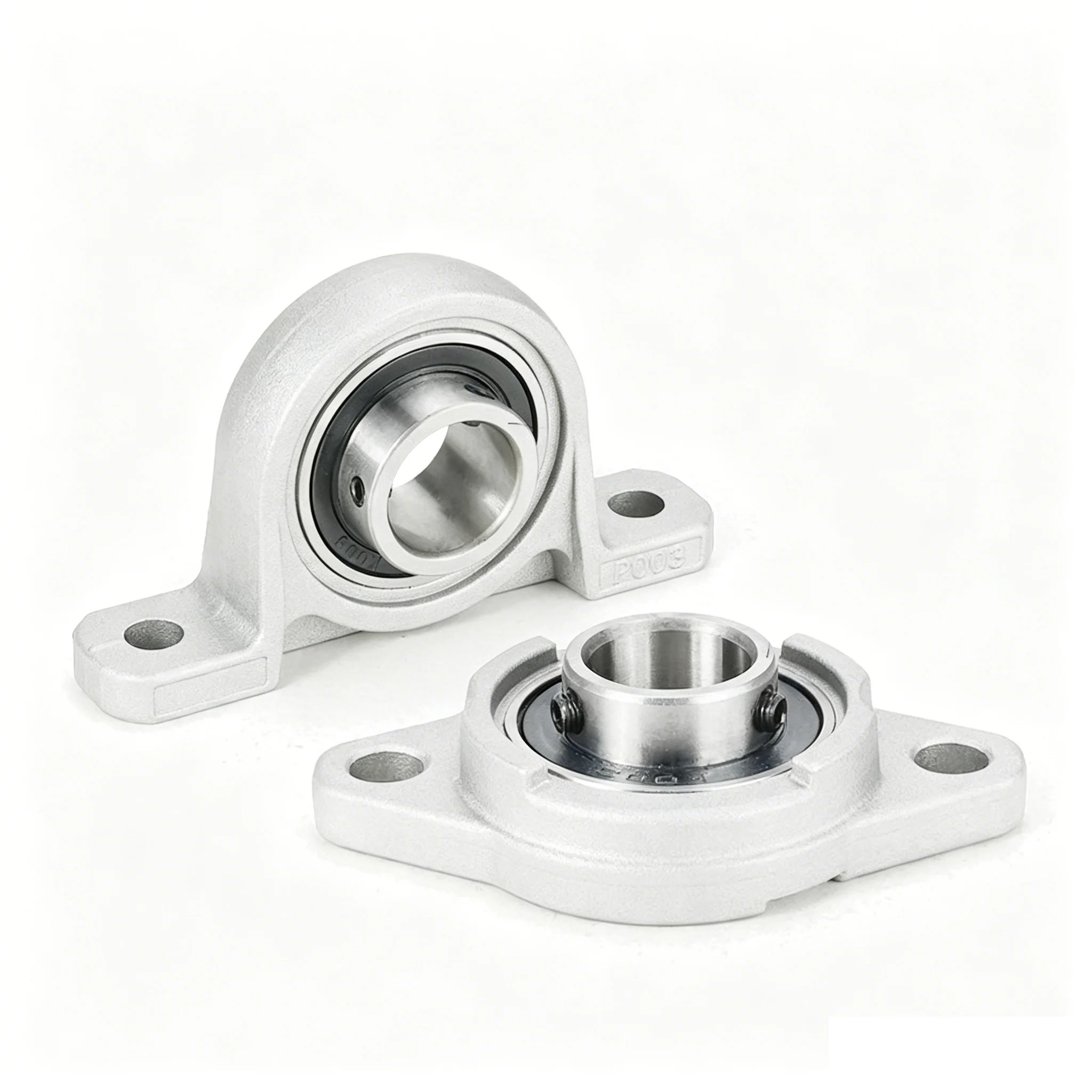 1Pcs Zinc Alloy KP08~KP007/KFL08~KFL007 Diameter 8mm~35mm Bore Ball Bearing Pillow Block Mounted Support