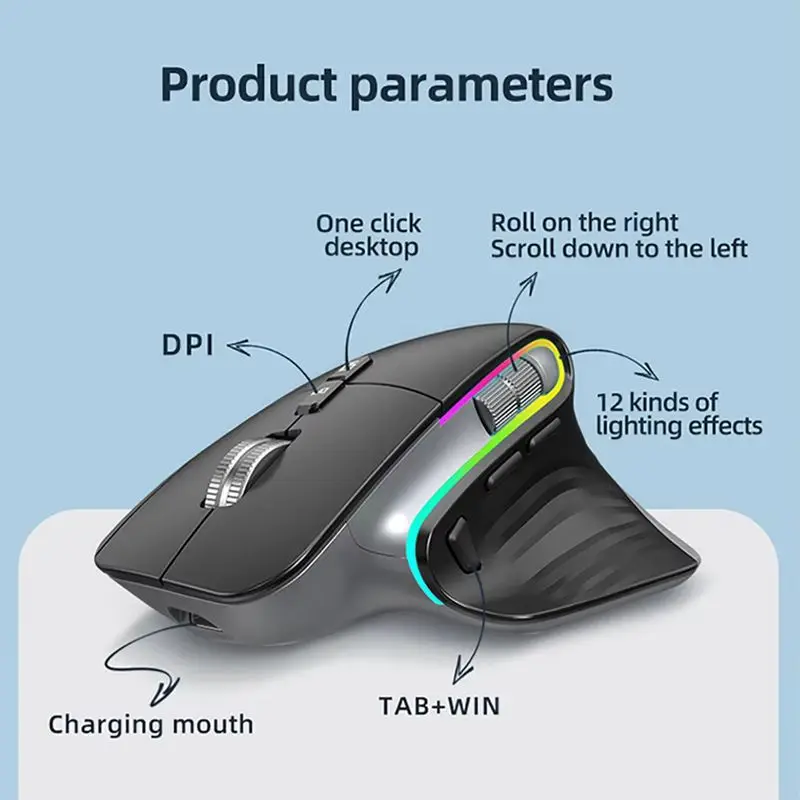 

НОВАЯ игровая мышь VICTSING M1 Tri-Mode 2,4G Bluetooth, как Master3s, портативная оптическая эргономичная перезаряжаемая ноутбук для правой руки