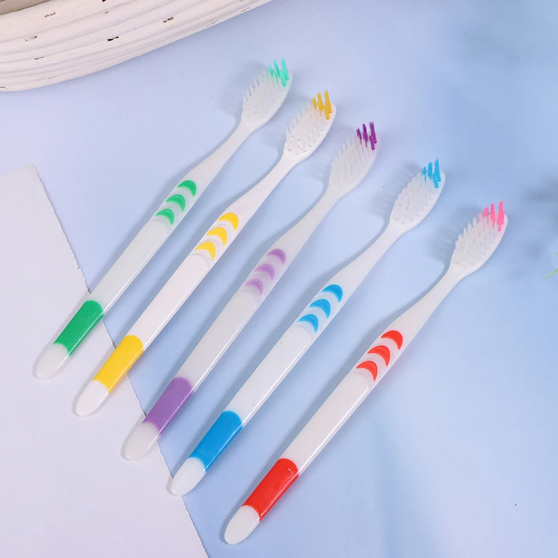 10 Pçs/set embalado cerdas macias carvão de bambu escova de dentes de cabelo preto ferramentas de limpeza oral