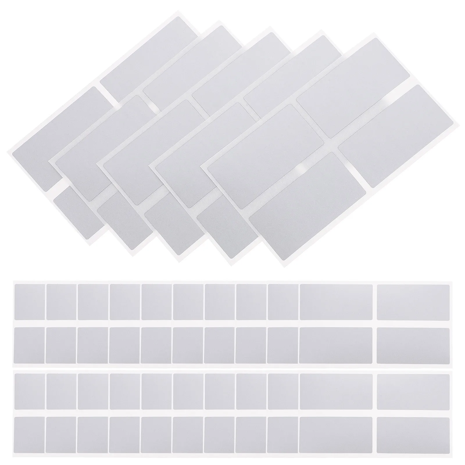 50 Uds. De pegatinas rectangulares DIY para rascar tarjetas, fiesta, cumpleaños, boda, oficina, recompensas escolares