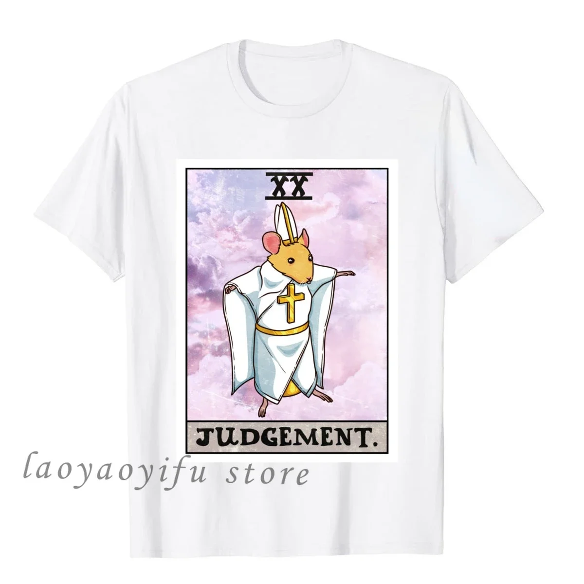 Dorime Rat Judgement Tarot Card Funny Meme Fashionable Mens T Shirts XS-4XL Tops Shirts Fitness Tight