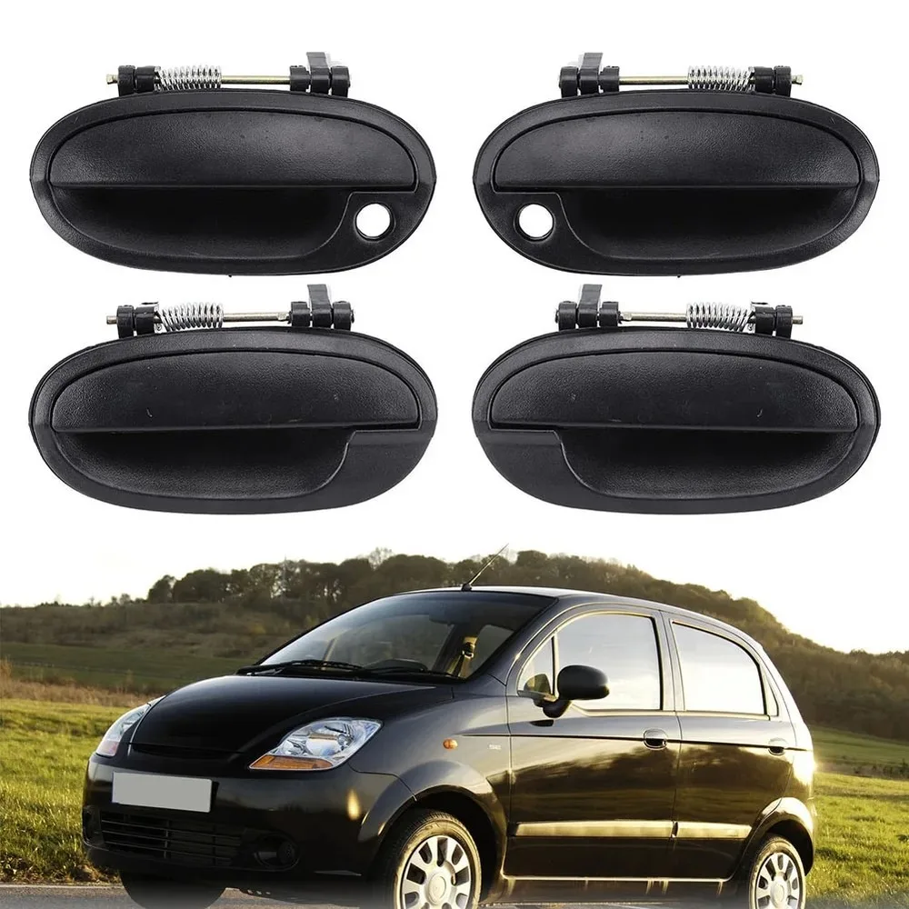 4/1pcs For Chevrolet For Spark 2010-2013 For Matiz 2005-2010 Car Exterior Door Handles 96601472, 96601473, 96601474, 96601475