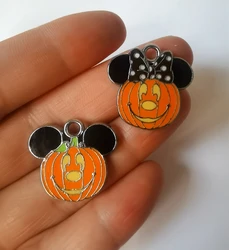 10 Pcs Disney pumpkin mickey minnie Pendants Charms Jewelry Making Earrings Pendants Necklaces Bracelets DIY Accessories