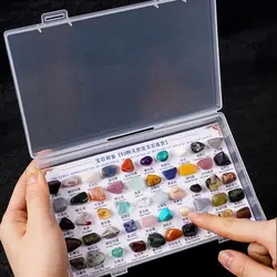 50PCS/Box Mineral Specimens Natural Gems And Jades Appreciation Geography Teaching Raw Gemstones Healing Crystal