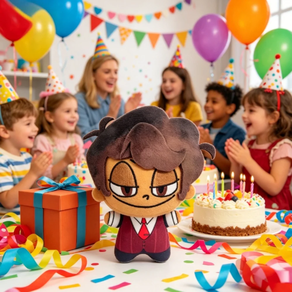 

Новинка: 10 см милые плюшевые игрушки-брелоки по мотивам Hazbin Hotel (Алестор), в стиле «До рождения», аниме-игровые персонажи, подвеска-украшение для сумки