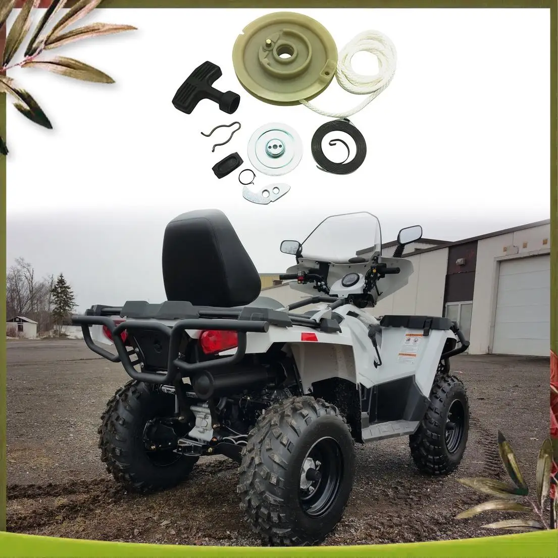 

A84R-Atv Recoil Pull Cord Starter Kit For Polaris Sportsman 500 400 Magnum Scrambler
