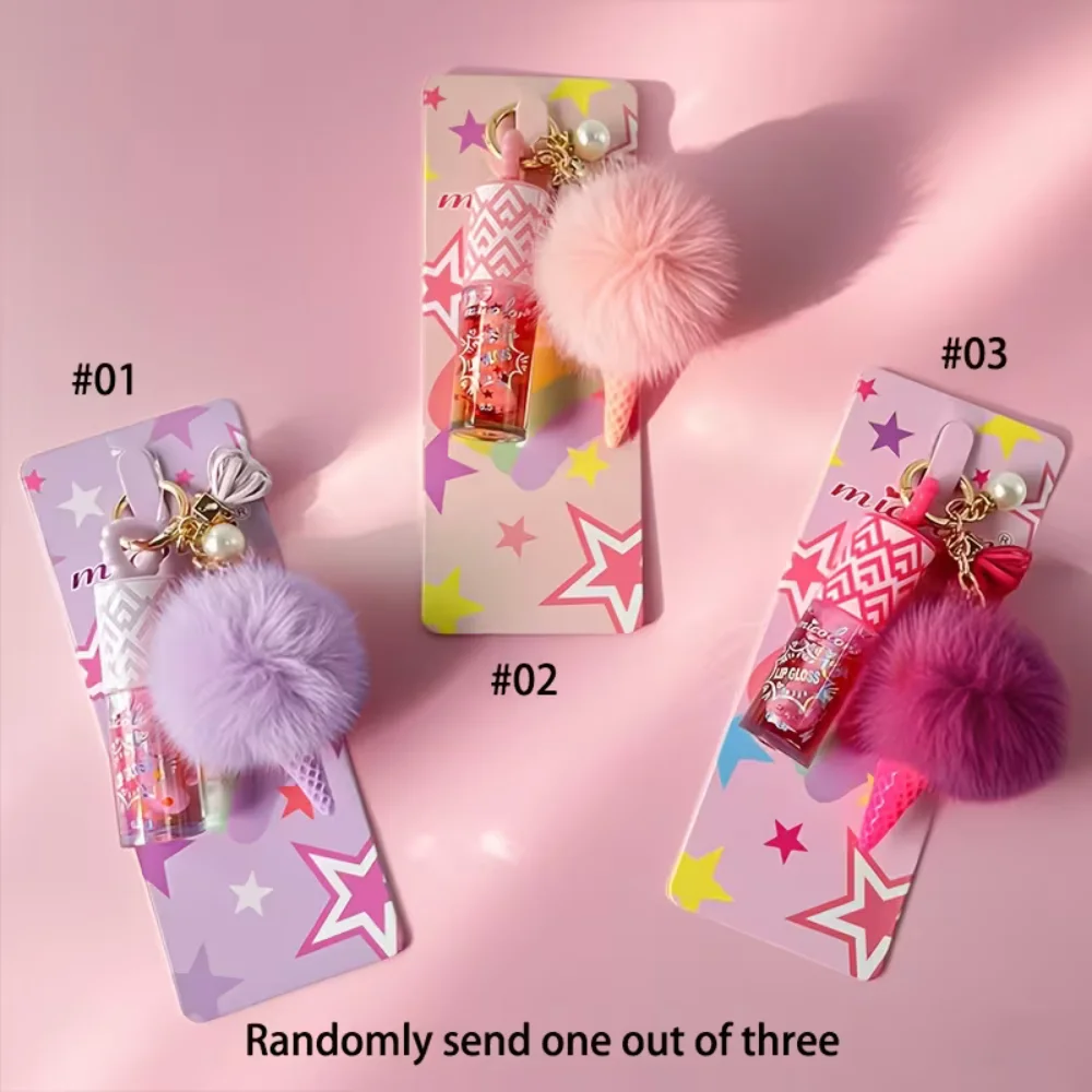 Fluffy Waffle Cone Lip Oil - Nawilżający balsam do ust z połyskiem, nieklejący się, nawilżający usta dla każdego rodzaju skóry, pielęgnacja ust