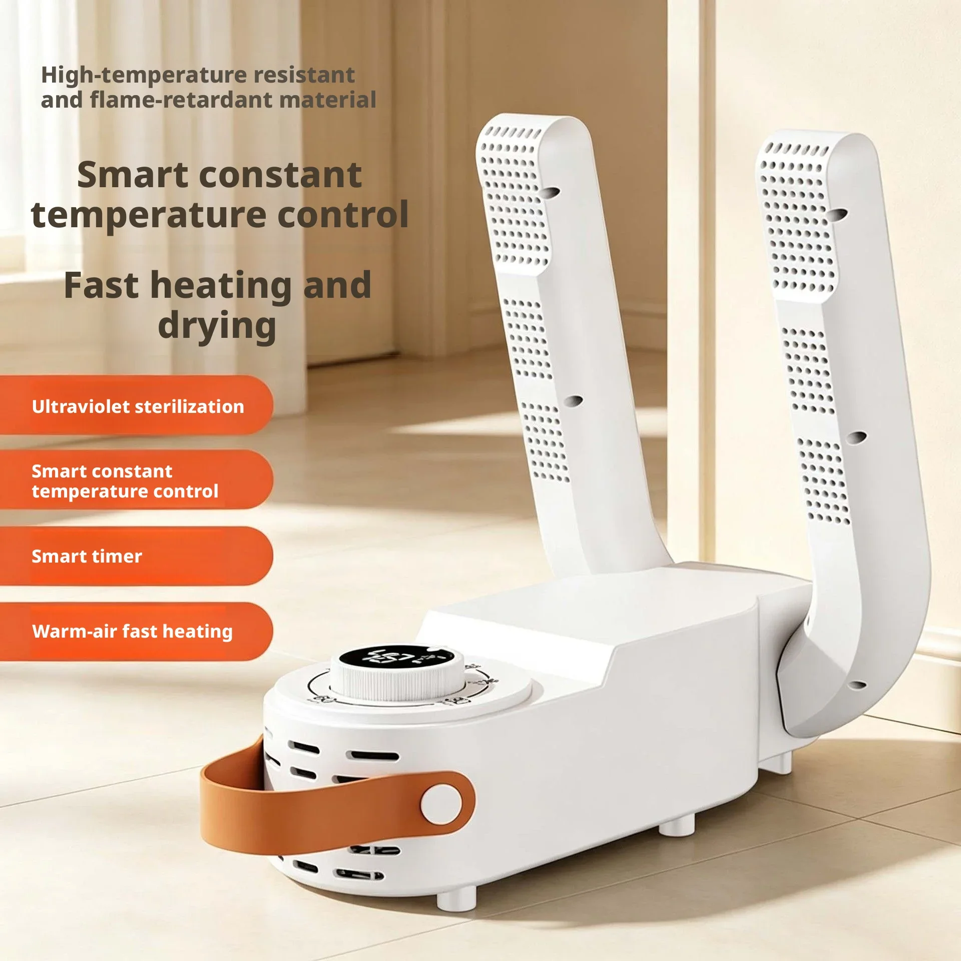 Portable Shoe Dryer Constant Temperature Fast Heating Dehumidification Deodorization Foldable Shoe Heater for Boots Sneakers