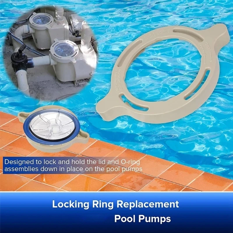 Pool Cover Cams and Ramp Clamp Pool Locking Rings Plastic Material