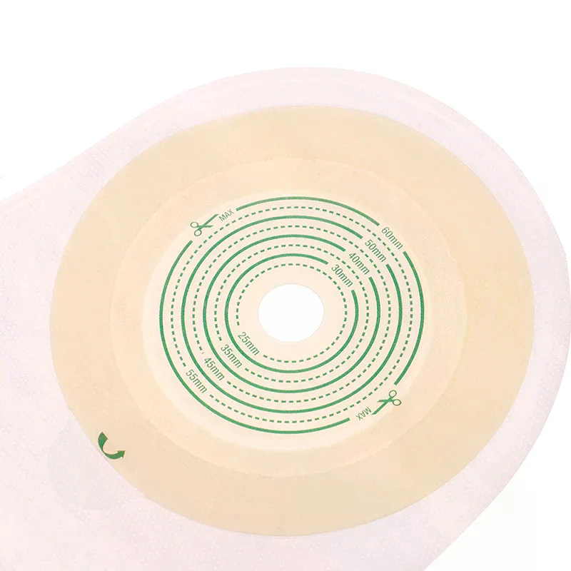 

10 шт. Колостомические мешки Max Stoma телесного цвета с клейкой лентой и дренажным окном, дренируемые