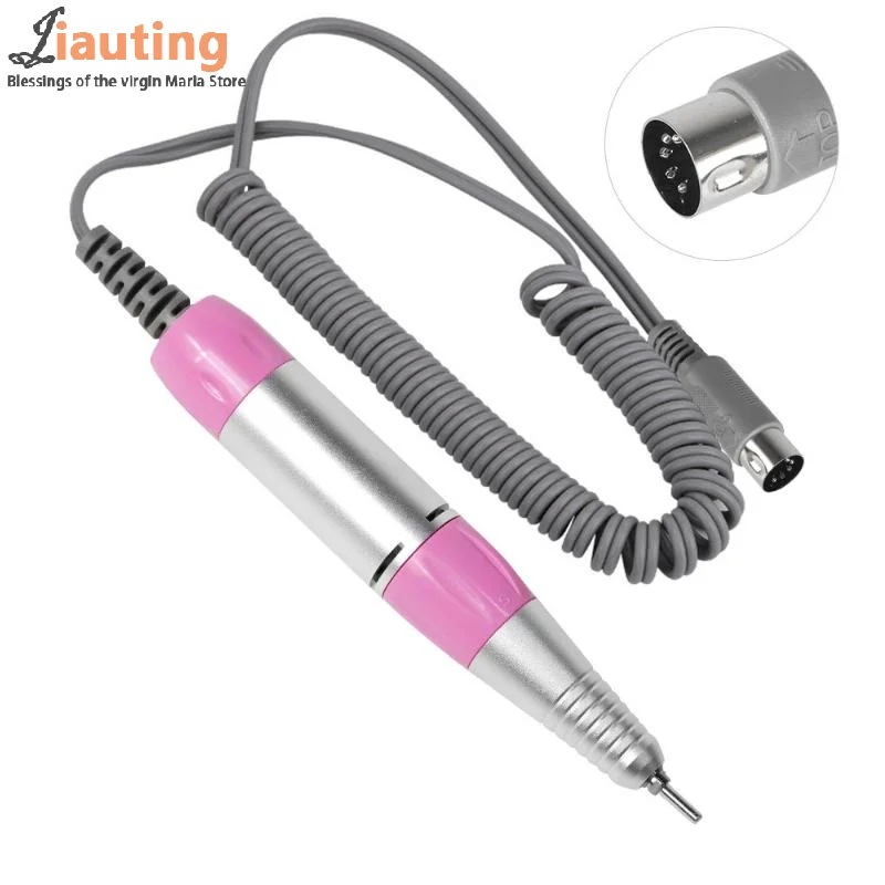 35000rpm 5 pinos elétrica máquina de broca do prego lidar com handpiece pedicure substituição caneta manicure ferramenta beleza acessório